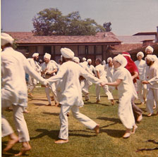 Yogis dancing at Kundalini Yoga Class in Vancouver 1970\'s